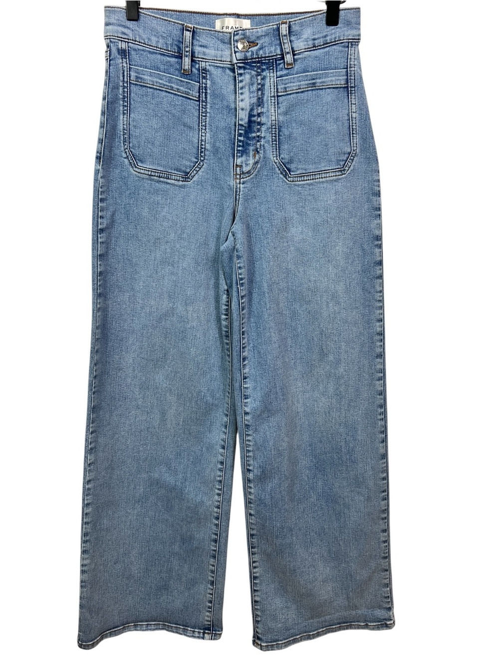 FRAME Le Slim Palazzo Modernist Pocket Jeans in Diverge Women’s Size 28 - Picture 2 of 7